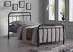 Miami Black Metal Bed Frame - Luminex FurnitureBedMIA3BLK
