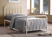 Miami Ivory Metal Bed Frame - Luminex FurnitureBedMIA3IV