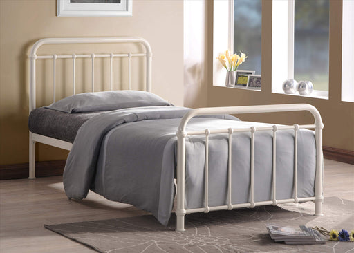 Miami Ivory Metal Bed Frame - Luminex FurnitureBedMIA3IV