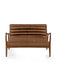 Mila 2 - Seater Sofa in Vintage Faux Leather - Brown or Black - Luminex FurnitureSofasMAR003