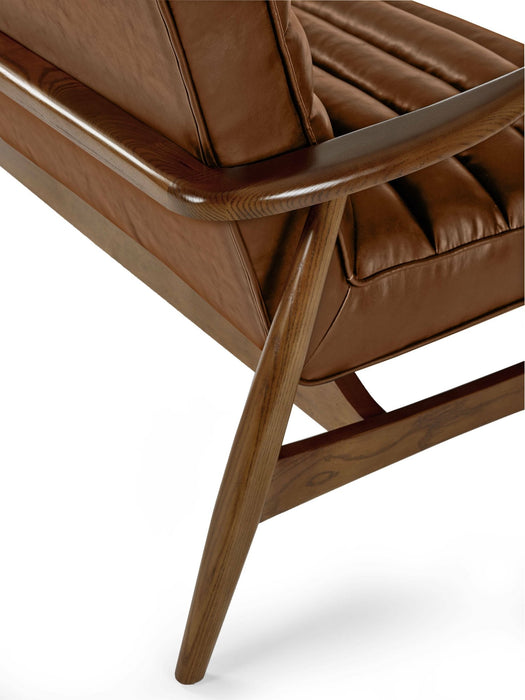 Mila 2 - Seater Sofa in Vintage Faux Leather - Brown or Black - Luminex FurnitureSofasMAR004