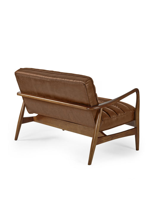 Mila 2 - Seater Sofa in Vintage Faux Leather - Brown or Black - Luminex FurnitureSofasMAR004