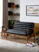 Mila 2 - Seater Sofa in Vintage Faux Leather - Brown or Black - Luminex FurnitureSofasMAR004