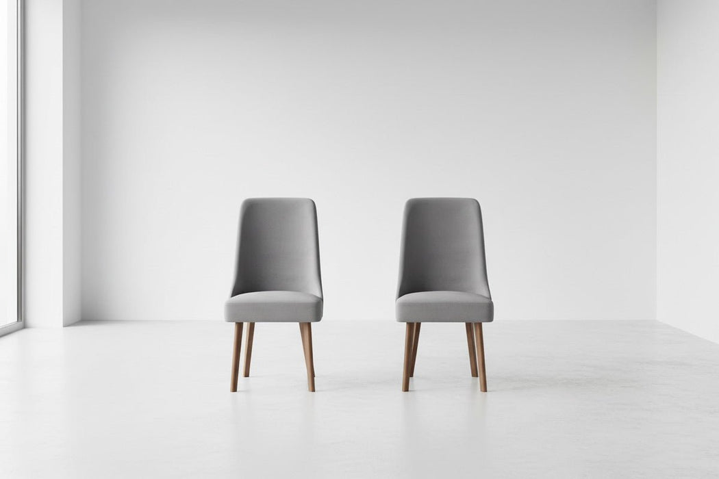 Mirabelle Chenille Dining Chairs – Set of 2 - Luminex FurnitureChairsHUX302