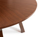 Mirabelle Round Table Walnut - Luminex FurnitureDining TableHUX001