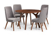 Mirabelle Round Table Walnut - Luminex FurnitureDining TableHUX001
