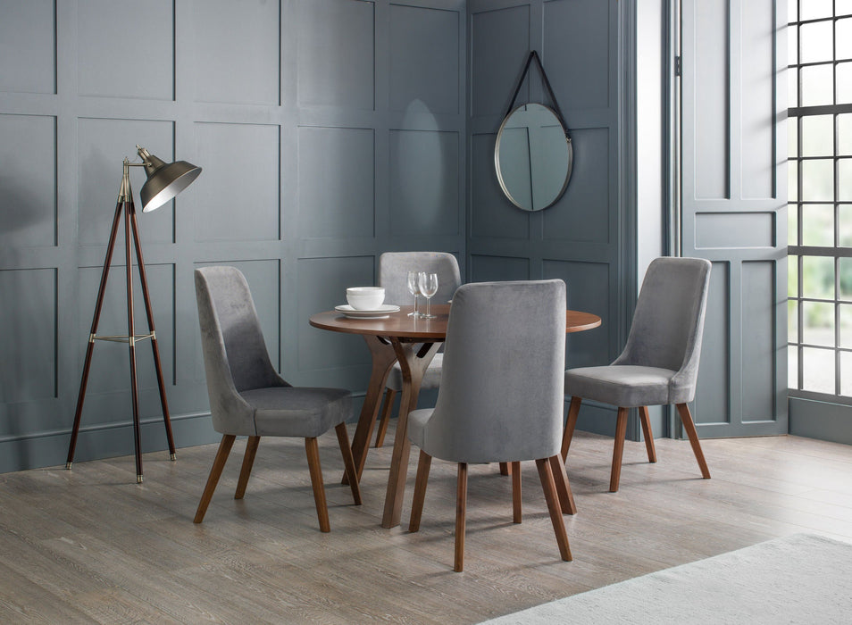 Mirabelle Round Table Walnut - Luminex FurnitureDining TableHUX001