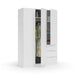 Mirella Arctic White 3 - Door 3 - Drawer Space - Saving Wardrobe - Luminex FurnitureWardrobe3204
