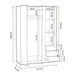 Mirella Oak Effect 3 - Door 3 - Drawer Compact Wardrobe - Luminex FurnitureWardrobe3203