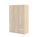 Mirella Oak Effect 3 - Door 3 - Drawer Compact Wardrobe - Luminex FurnitureWardrobe3203