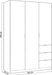 Mirella Oak Effect 3 - Door 3 - Drawer Space - Saving Wardrobe - Luminex FurnitureWardrobe3205