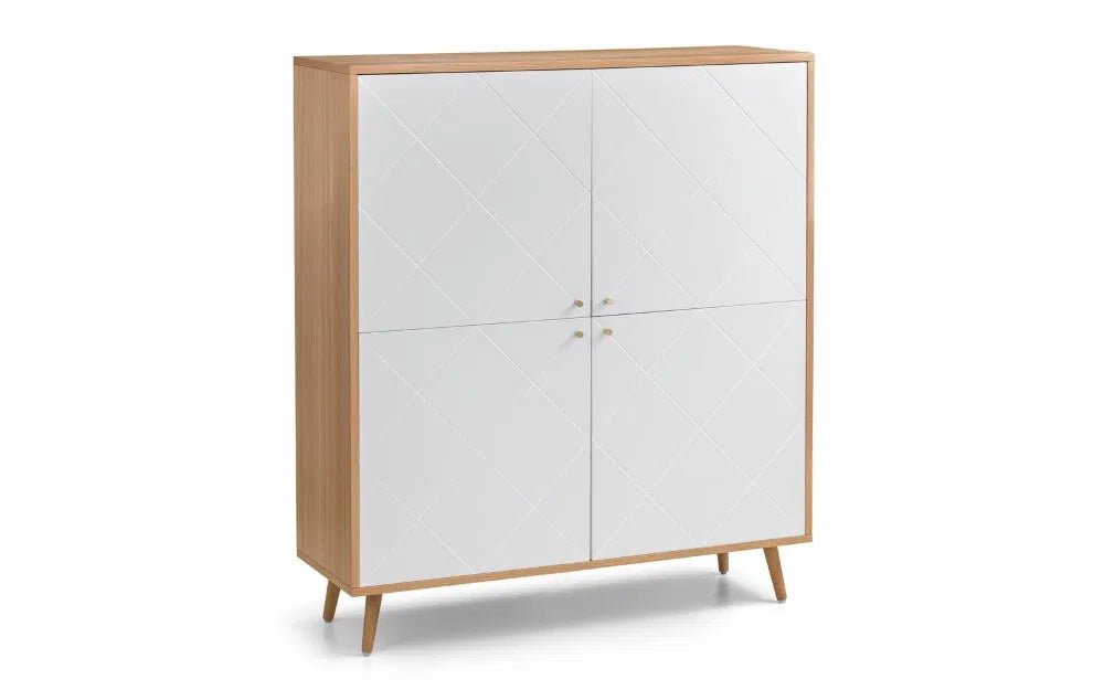 Mireya 4 Door Cabinet - Oak & White - Luminex FurnitureSideboardMOR001