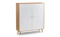 Mireya 4 Door Cabinet - Oak & White - Luminex FurnitureSideboardMOR001
