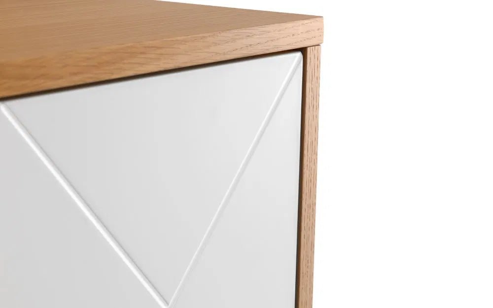 Mireya 4 Door Cabinet - Oak & White - Luminex FurnitureSideboardMOR001