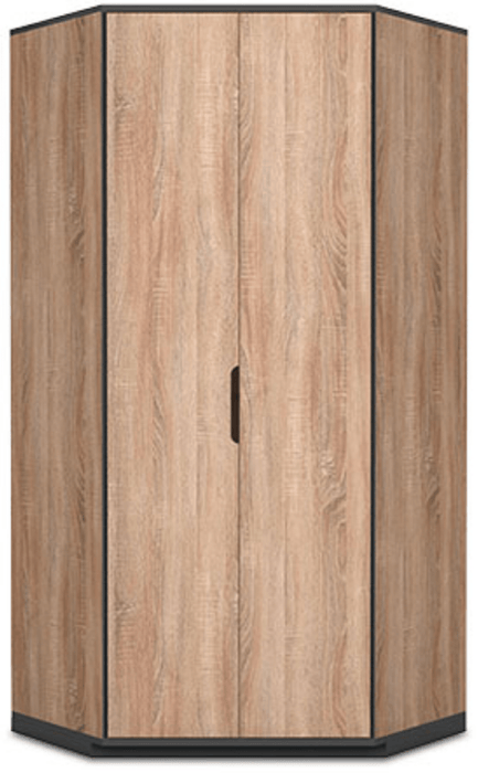 Moderno Oak Effect 2 - Door Corner Wardrobe - Luminex FurnitureWardrobe2677