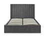 Monroe Ottoman Storage Bed with Scalloped Headboard - Luminex FurnitureFabric BedsLAN001