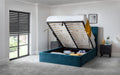 Monroe Ottoman Storage Bed with Scalloped Headboard - Luminex FurnitureFabric BedsLAN001