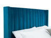 Monroe Ottoman Storage Bed with Scalloped Headboard - Luminex FurnitureFabric BedsLAN001