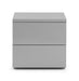 Montreal 2 Drawer Bedside in Grey Gloss - Luminex FurnitureBedside TableMON701
