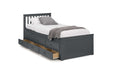 Montrose Bed with Underbed & Drawers – Anthracite - Luminex FurnitureDay BedsMAI903