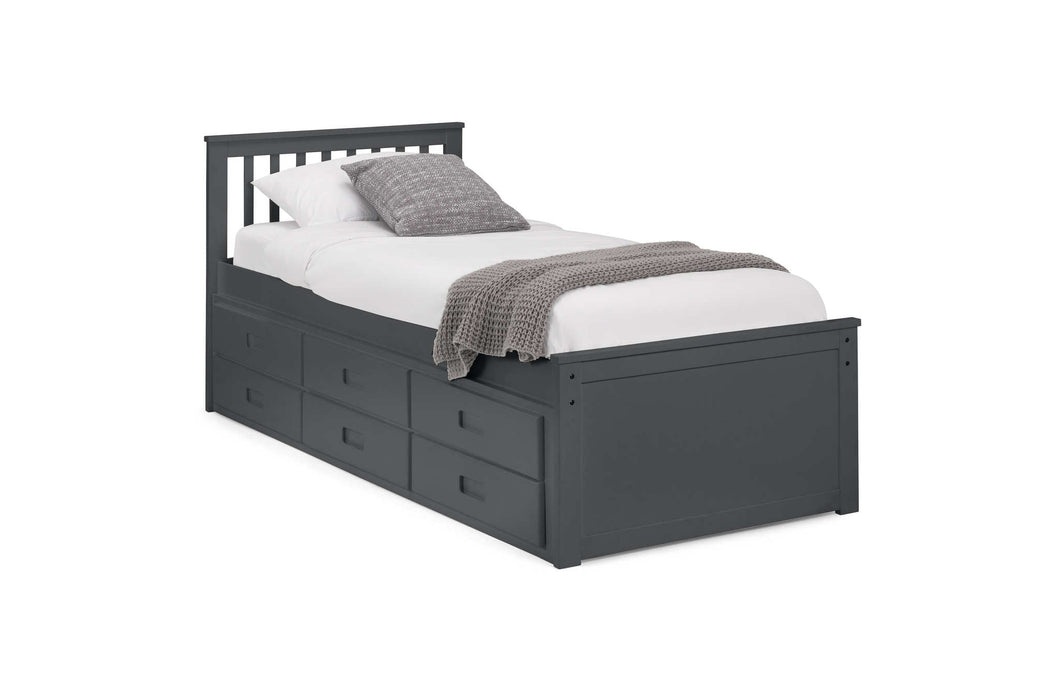 Montrose Bed with Underbed & Drawers – Anthracite - Luminex FurnitureDay BedsMAI903