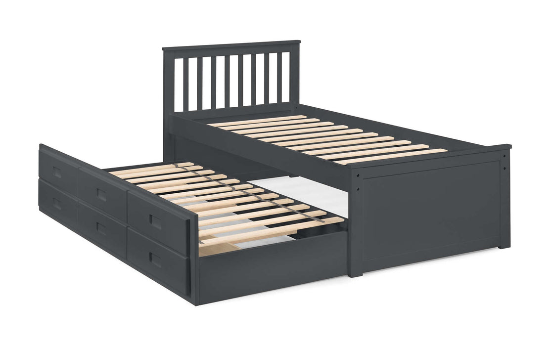 Montrose Bed with Underbed & Drawers – Anthracite - Luminex FurnitureDay BedsMAI903