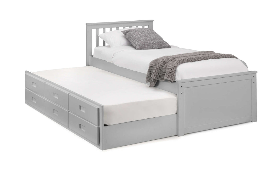 Montrose Bed with Underbed & Drawers – Dove Grey - Luminex FurnitureDay BedsMAI902