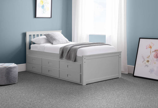 Montrose Bed with Underbed & Drawers – Dove Grey - Luminex FurnitureDay BedsMAI902