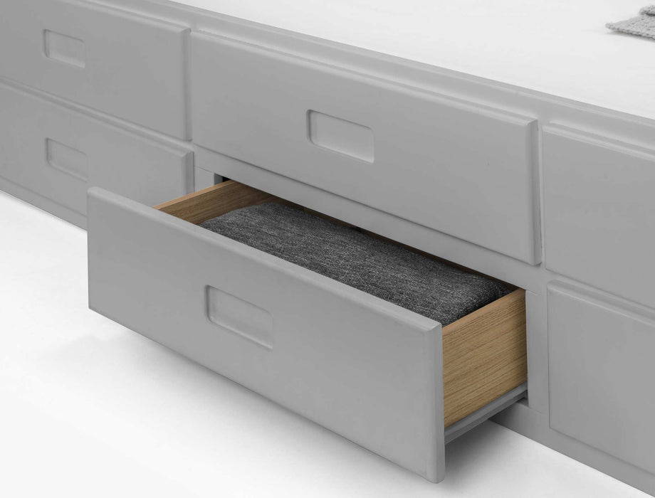 Montrose Bed with Underbed & Drawers – Dove Grey - Luminex FurnitureDay BedsMAI902