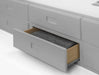 Montrose Bed with Underbed & Drawers – Dove Grey - Luminex FurnitureDay BedsMAI902
