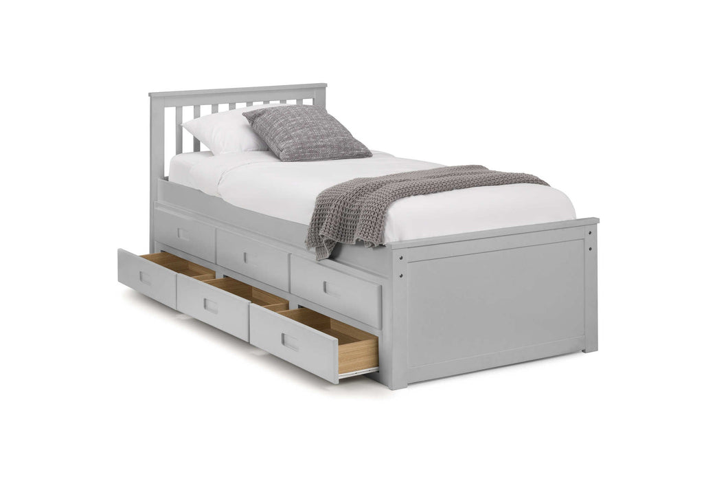 Montrose Bed with Underbed & Drawers – Dove Grey - Luminex FurnitureDay BedsMAI902