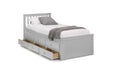 Montrose Bed with Underbed & Drawers – Dove Grey - Luminex FurnitureDay BedsMAI902