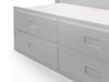 Montrose Bed with Underbed & Drawers – Dove Grey - Luminex FurnitureDay BedsMAI902