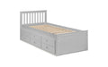 Montrose Bed with Underbed & Drawers – Dove Grey - Luminex FurnitureDay BedsMAI902