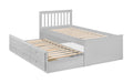 Montrose Bed with Underbed & Drawers – Dove Grey - Luminex FurnitureDay BedsMAI902