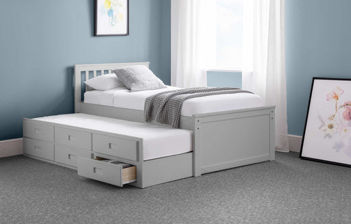 Montrose Bed with Underbed & Drawers – Dove Grey - Luminex FurnitureDay BedsMAI902