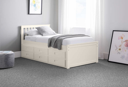 Montrose Bed with Underbed & Drawers – Surf White - Luminex FurnitureDay BedsMAI901