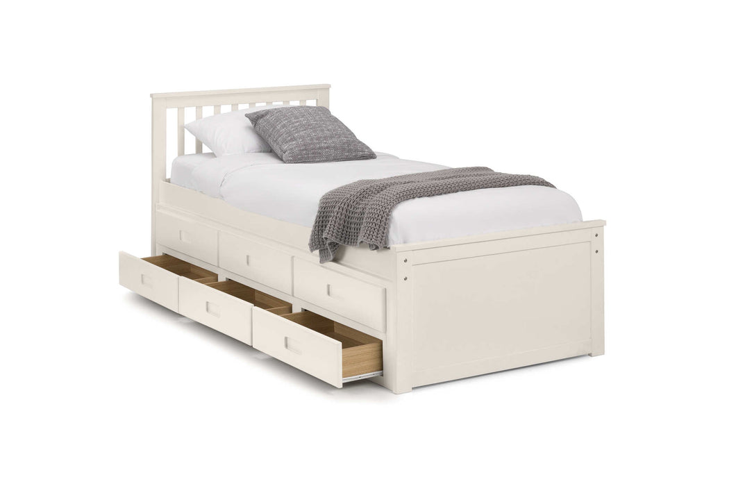 Montrose Bed with Underbed & Drawers – Surf White - Luminex FurnitureDay BedsMAI901