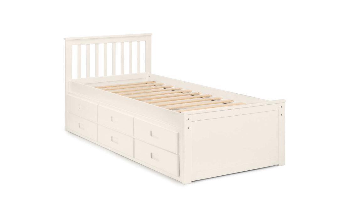 Montrose Bed with Underbed & Drawers – Surf White - Luminex FurnitureDay BedsMAI901