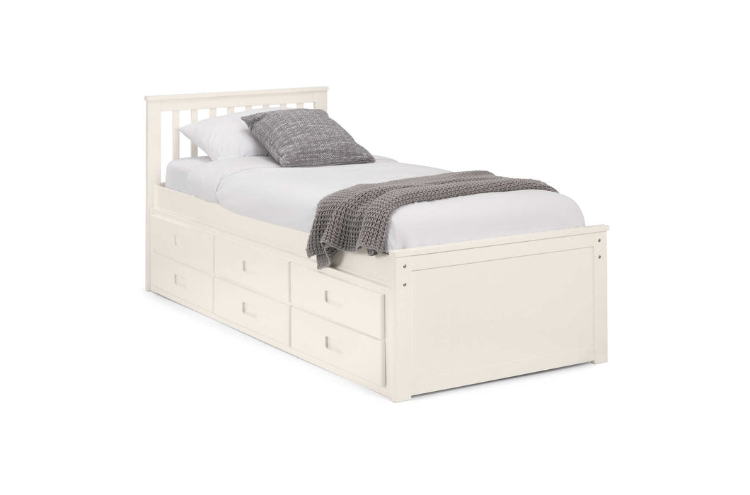 Montrose Bed with Underbed & Drawers – Surf White - Luminex FurnitureDay BedsMAI901