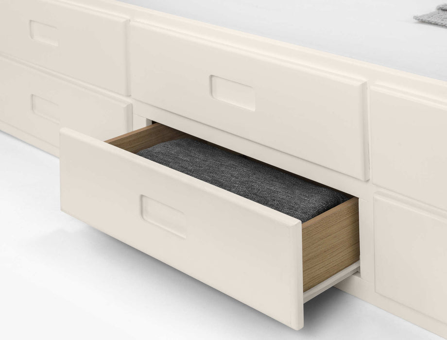 Montrose Bed with Underbed & Drawers – Surf White - Luminex FurnitureDay BedsMAI901