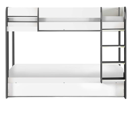 Moonbeam Bunk Bed with Underbed – Charcoal & White - Luminex FurnitureBunk BedMAR054