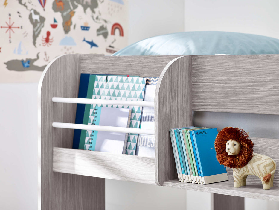 Moonbeam Bunk Bed with Underbed – Grey Oak - Luminex FurnitureBunk BedMAR053