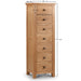 Myra 7 Drawer Narrow Chest in Oak - Luminex FurnitureChest of drawersMAR205