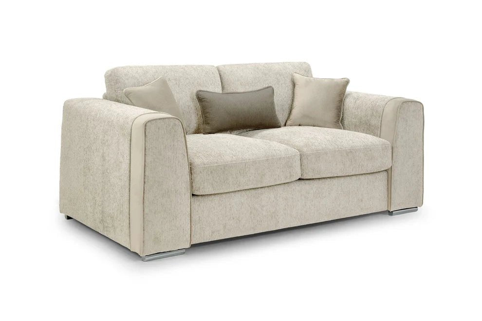 Napoli Beige 2 Seater Sofa – Chenille Upholstery - Luminex FurnitureSofasnaples_sofa_beige_2_seater