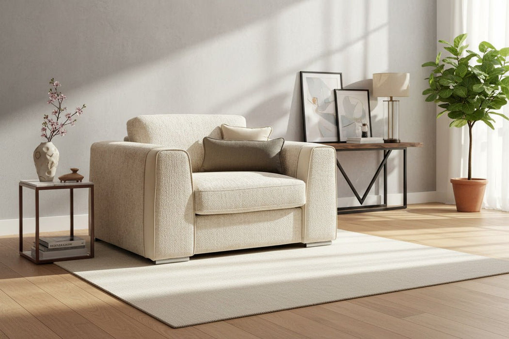 Napoli Beige Armchair – Chenille Upholstery - Luminex FurnitureOccasional Chairsnaples_sofa_beige_armchair