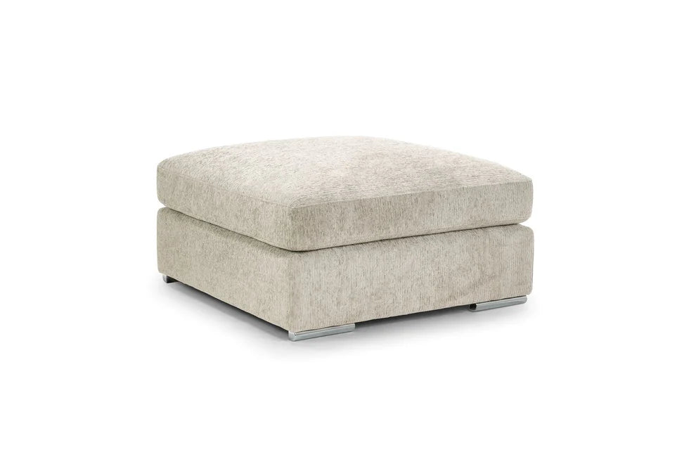 Napoli Beige Footstool – Chenille Upholstery - Luminex FurnitureFootstoolnaples_sofa_beige_footstool