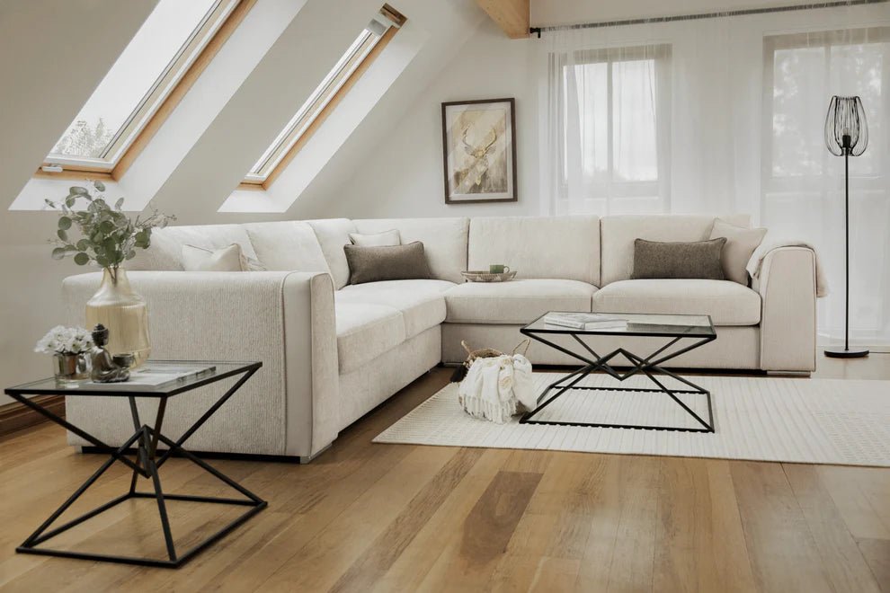 Napoli Beige Large Corner Sofa – 5 Seater Chenille - Luminex FurnitureSofasnaples_sofa_beige_large_corner