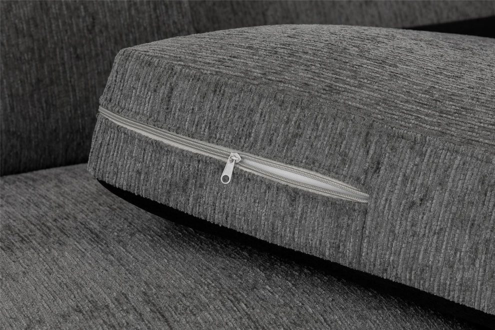 Napoli Grey 3 Seater Sofa – Chenille Upholstery - Luminex FurnitureSofasnaples_sofa_grey_3_seater