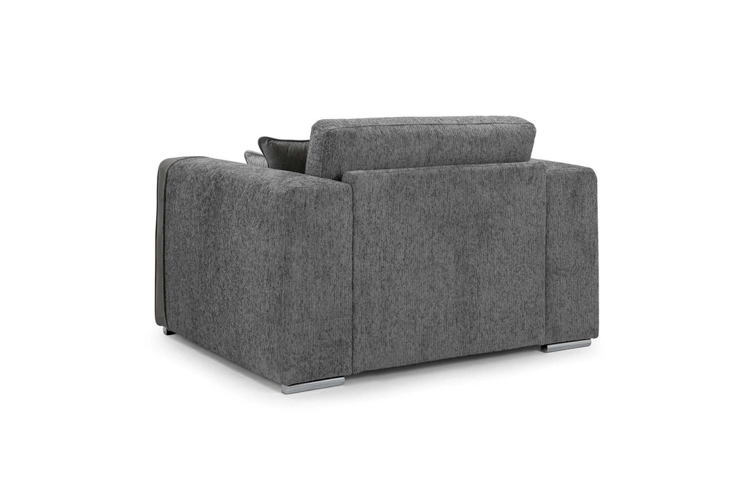 Napoli Grey Armchair – Chenille Upholstery - Luminex FurnitureOccasional Chairsnaples_sofa_grey_armchair